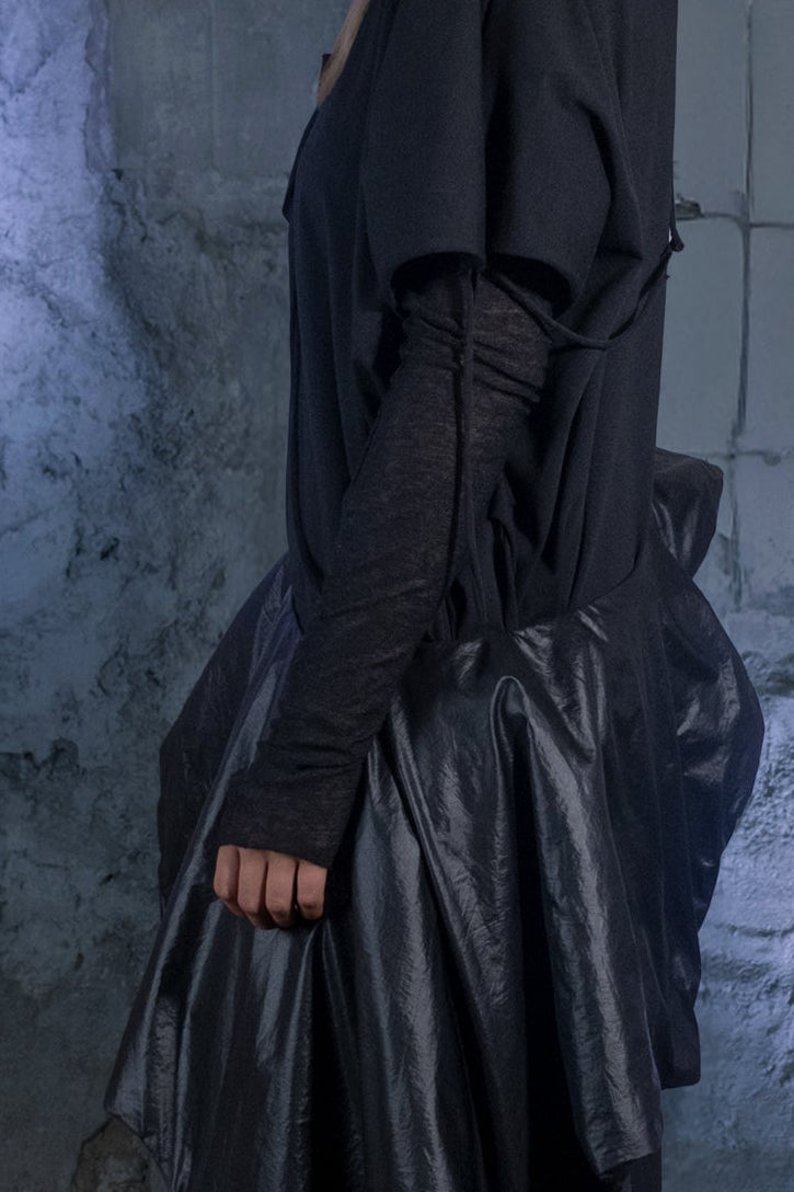 Ghost Large Mitts in Black Jersey - ZHANNAONA | Accesorios - Detail View