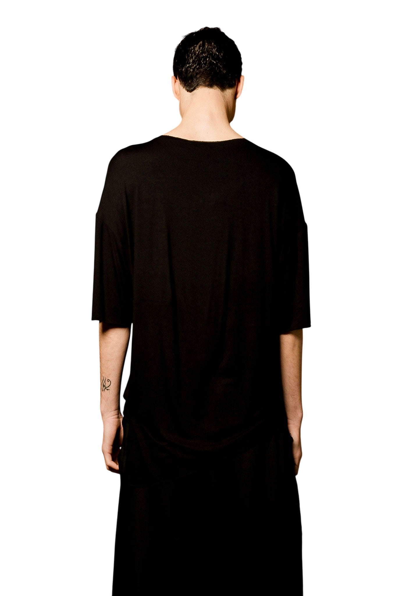 IVAN Oversize T-Shirt in Black Viscose