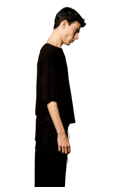 IVAN Oversize T-Shirt in Black Viscose