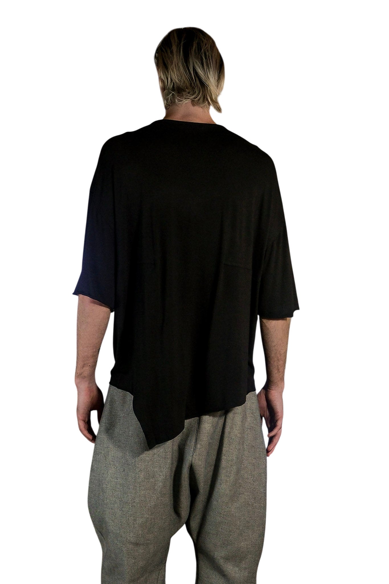 IVAN Oversize T-Shirt in Black Viscose
