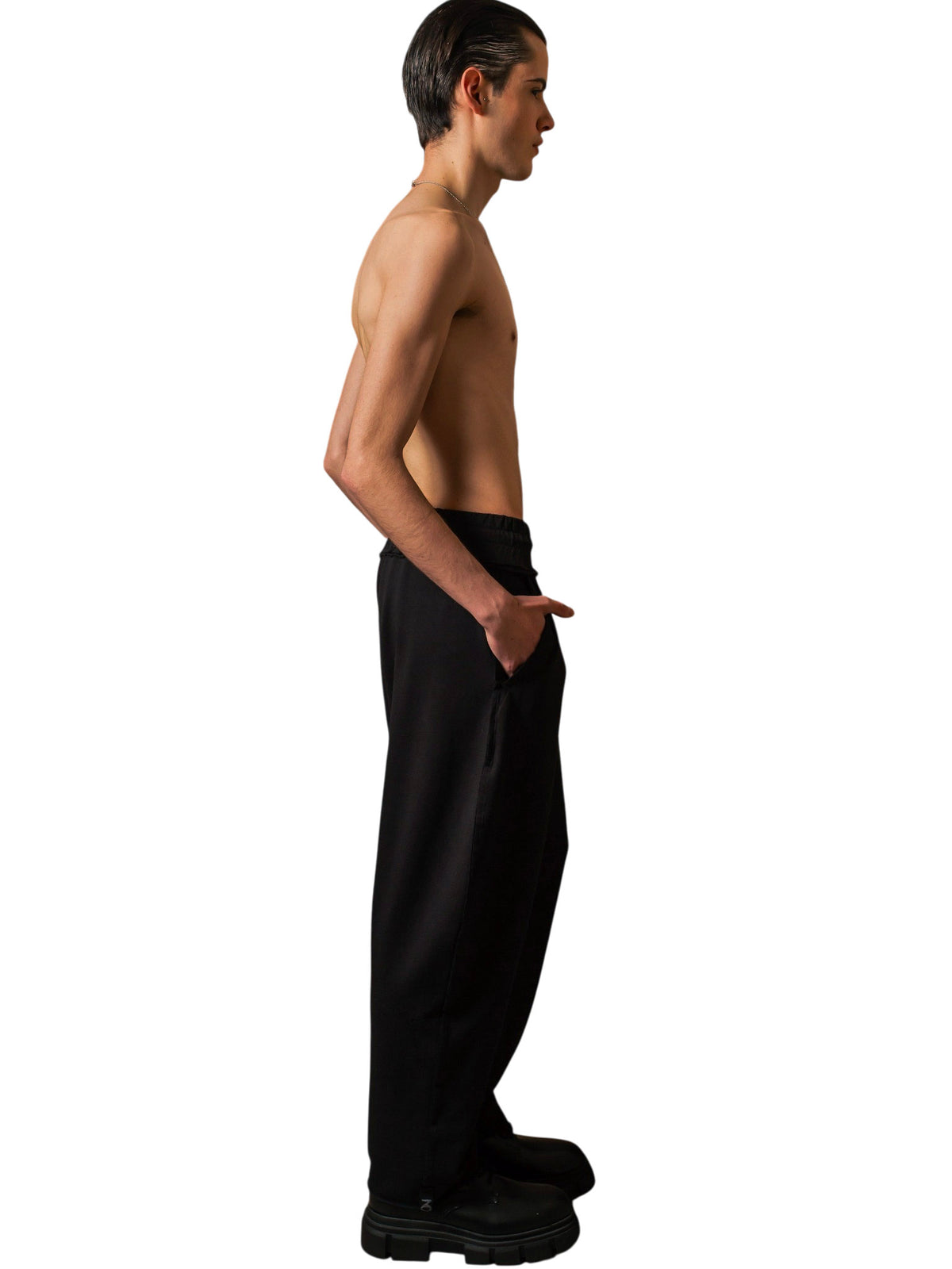 Large Sweat Pants in cotton brushed stitch