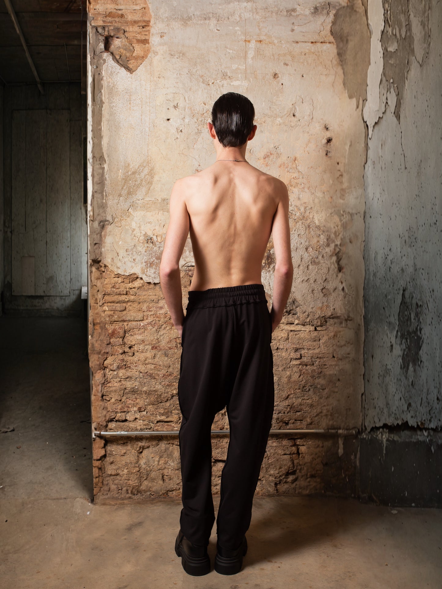 Large Sweat Pants in cotton brushed stitch - ZHANNAONA | Pantalones - View 5