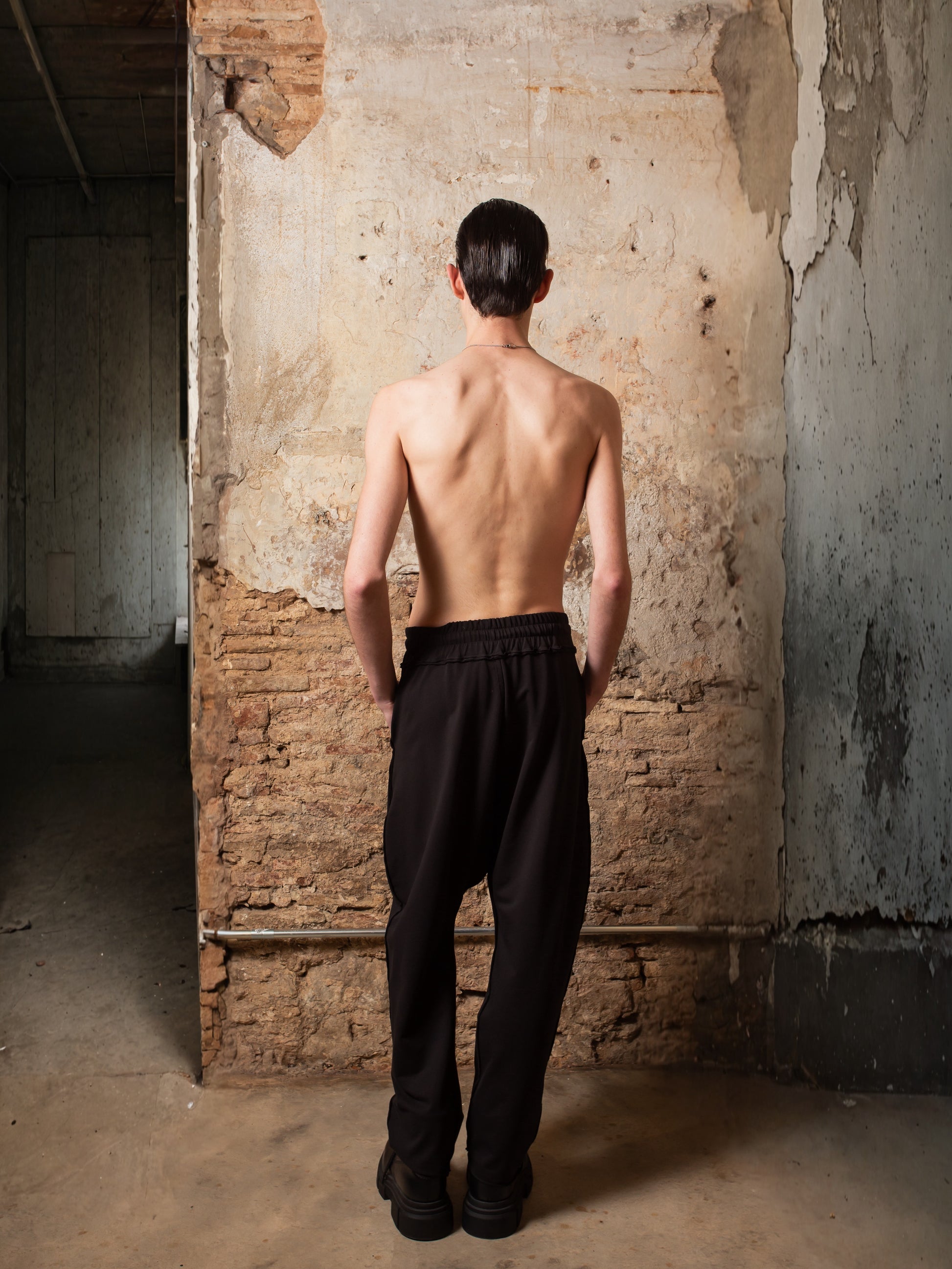 Large Sweat Pants in cotton brushed stitch - ZHANNAONA | Pantalones - View 5