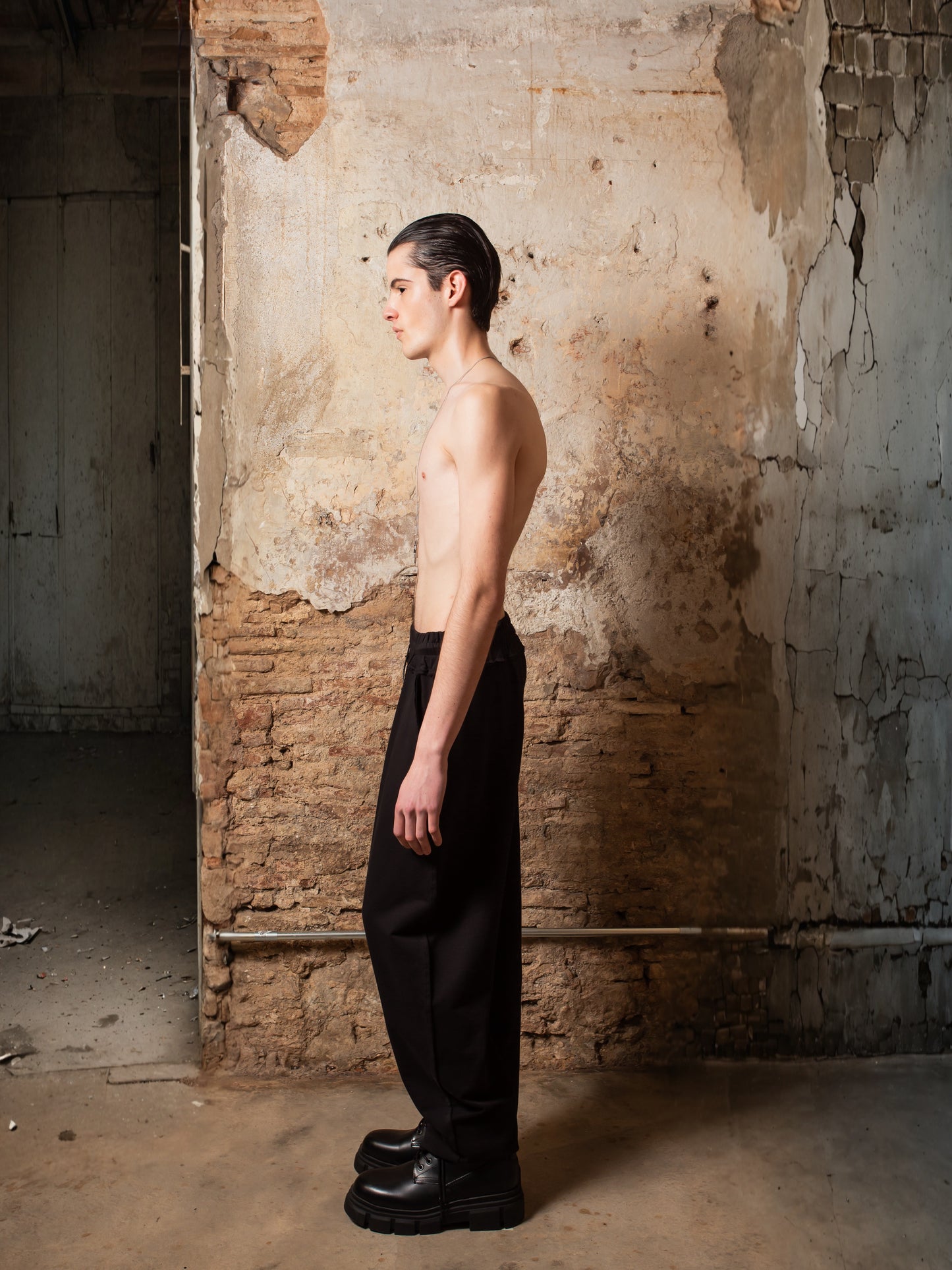 Large Sweat Pants in cotton brushed stitch - ZHANNAONA | Pantalones - View 6