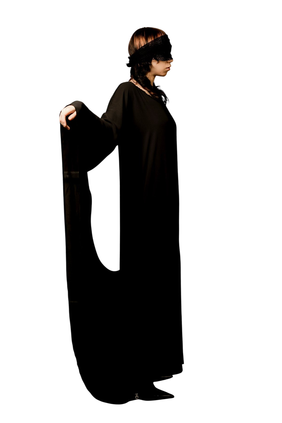 Langes asymmetrisches Kleid BLACK HOLE