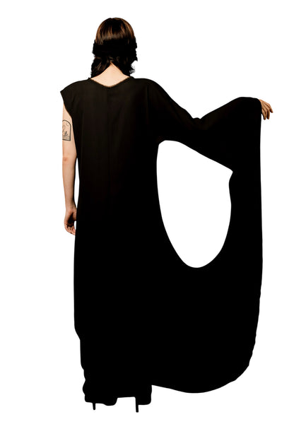 Long Asymmetrical Dress BLACK HOLE
