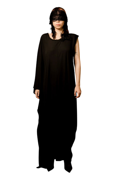 Long Asymmetrical Dress BLACK HOLE