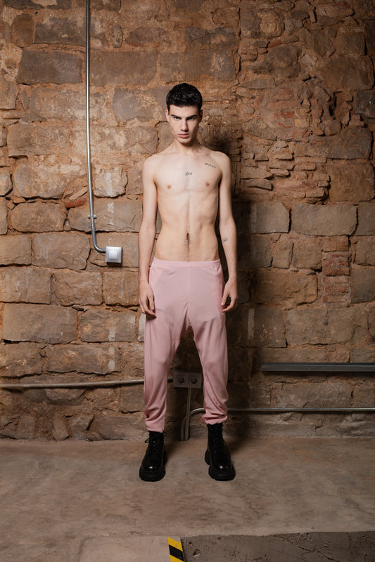 Low Rise Nefer Pants 2.0 in Pink Viscose - ZHANNAONA | Pantalones