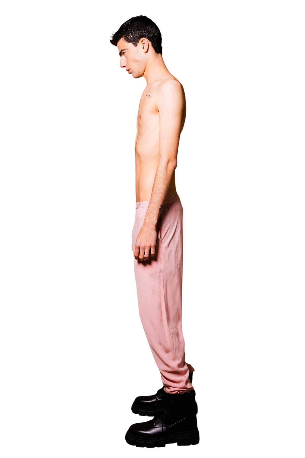 Low Rise Nefer Pants 2.0 in Pink Viscose