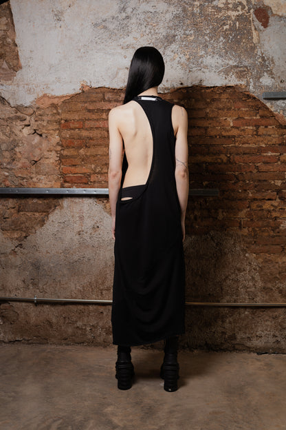 Lunar Backless Dress - ZHANNAONA | Ropa y accesorios - Back View