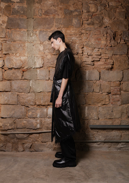 Mongolian Faux-Fur Vegan Reversible Coat - ZHANNAONA | Partes de arriba - View 8