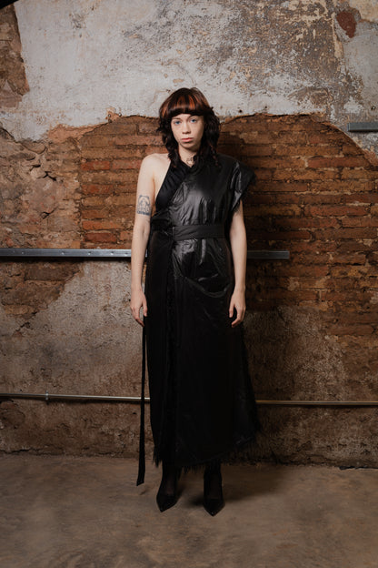 Mongolian Faux-Fur Vegan Reversible Unilateral Coat - ZHANNAONA | Partes de arriba - View 9