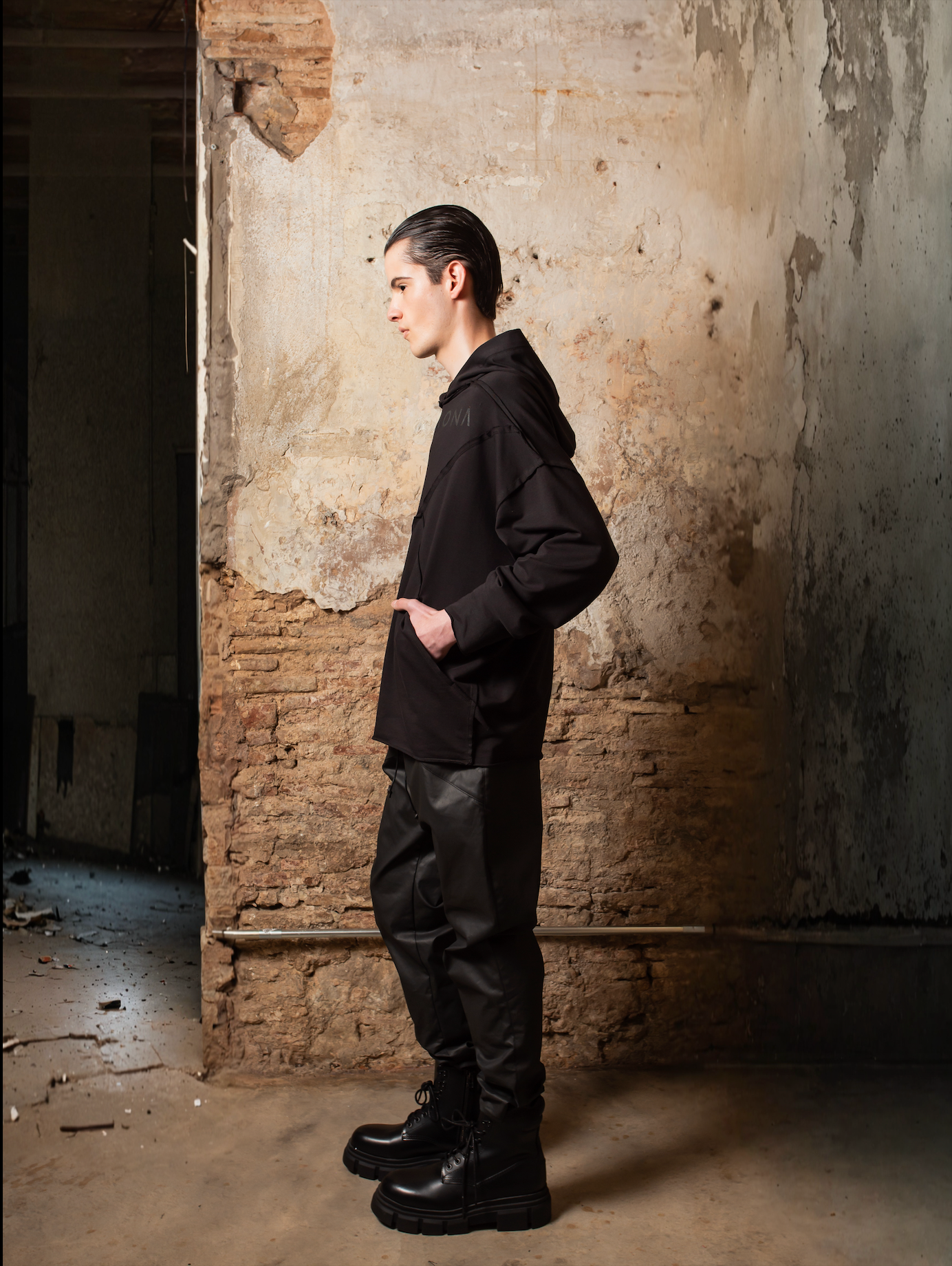 Oversized Unlined Fleece Hoodie Zhannaona - ZHANNAONA | Partes de arriba - Back View