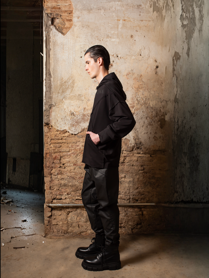 Oversized Unlined Fleece Hoodie Zhannaona - ZHANNAONA | Partes de arriba - Back View