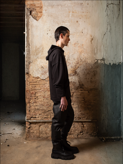 Oversized Unlined Fleece Hoodie Zhannaona - ZHANNAONA | Partes de arriba - View 7