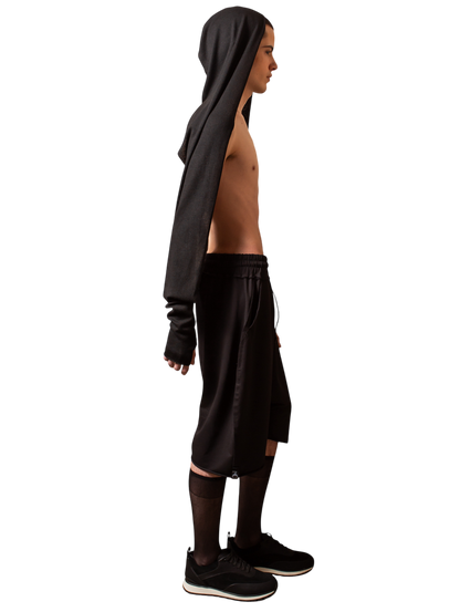 Short Sweat Pants in cotton brushed stitch
