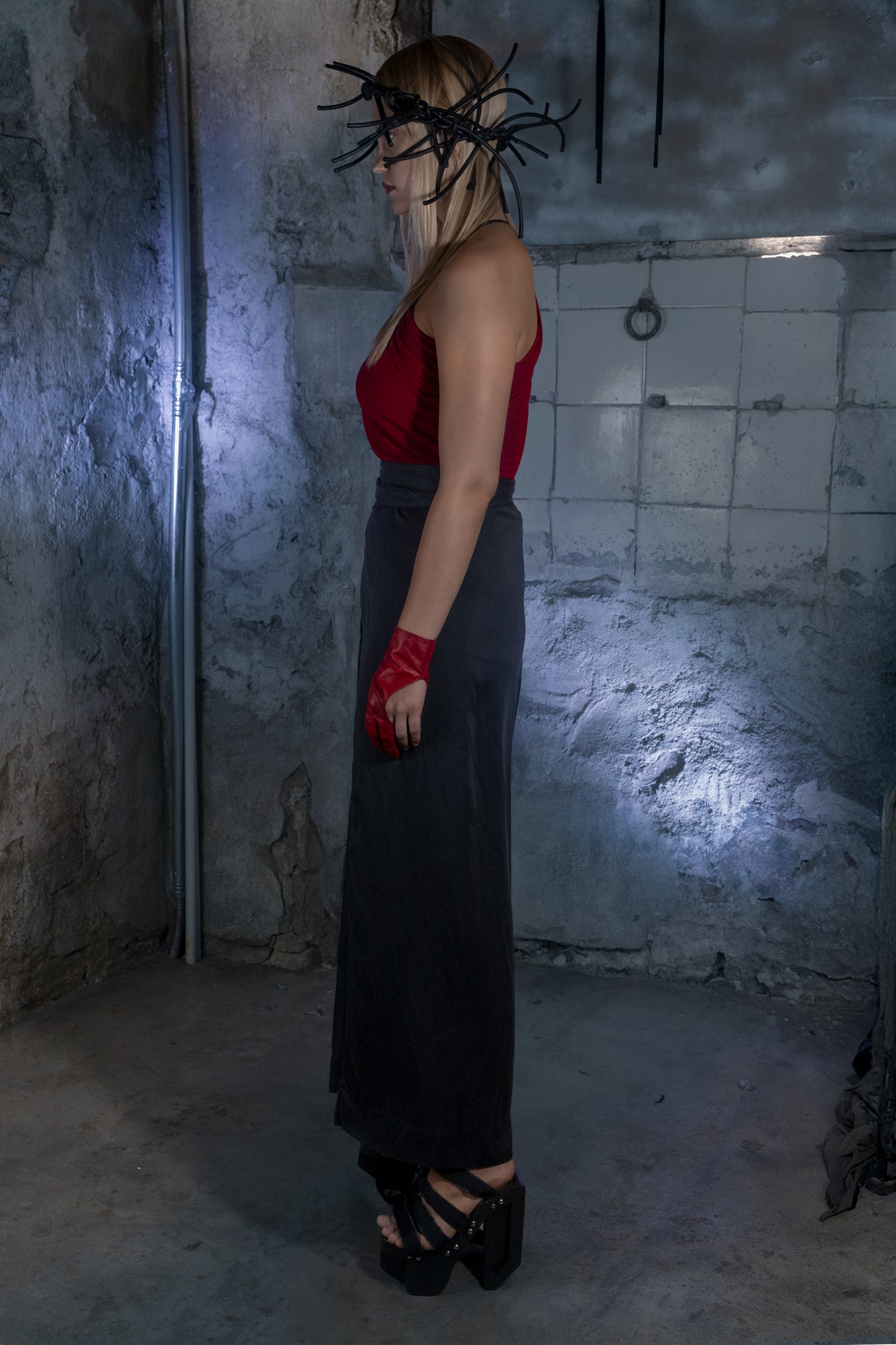 Tencel Wrap Samurai Pants - ZHANNAONA | Pantalones - Back View