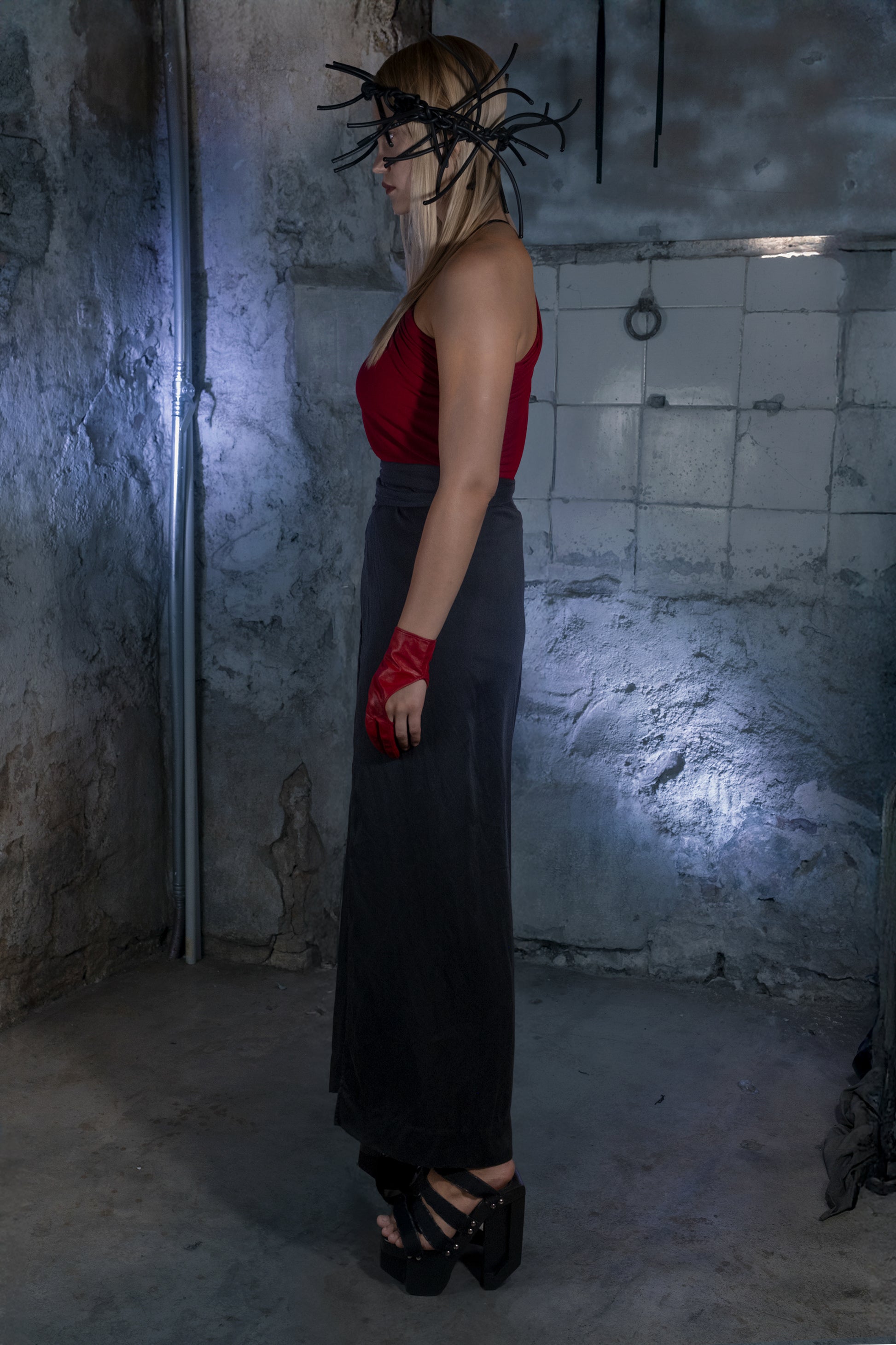 Tencel Wrap Samurai Pants - ZHANNAONA | Pantalones - Back View