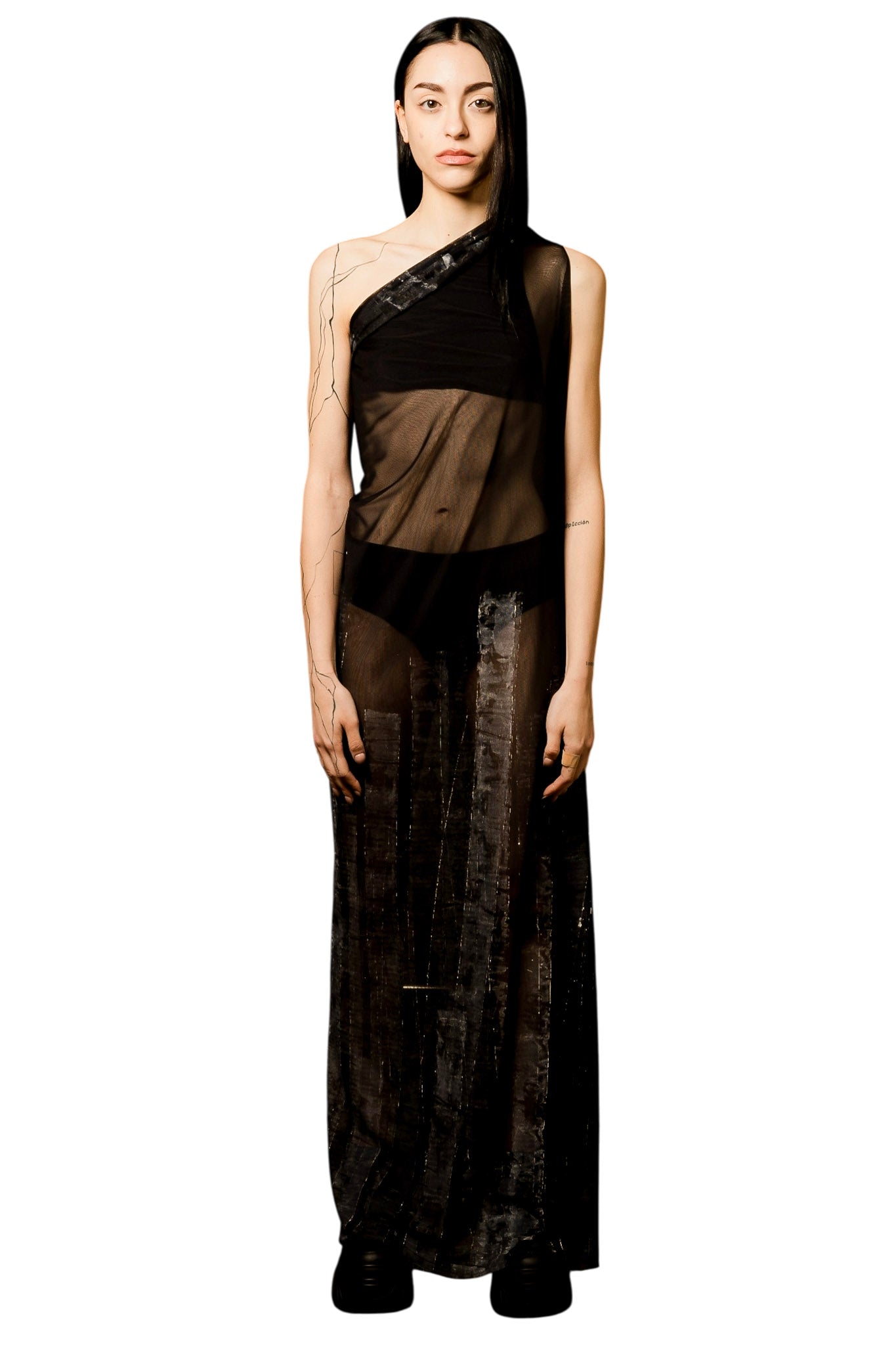 Tube Mesh Kleid  