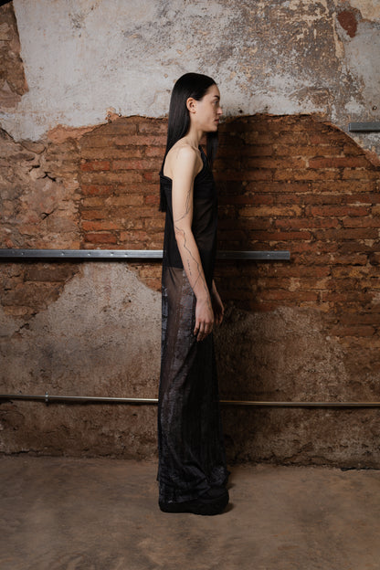 Tube Mesh Dress - ZHANNAONA | Vestidos - Detail View