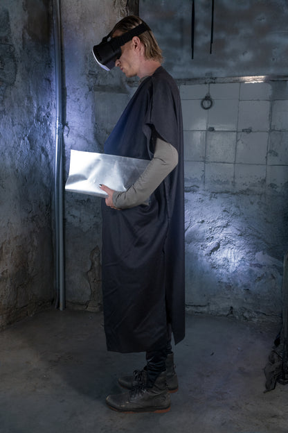 Gravity Asymmetrical Sleeveless Cape Coat