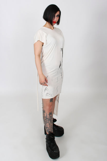Transformable Zero Waste Drip Dress in Black - ZHANNAONA | Vestidos